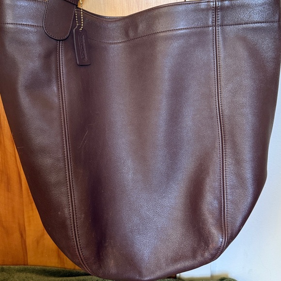 Vintage coach extra large Brown Leather Tote Bag - Picture 4 of 8